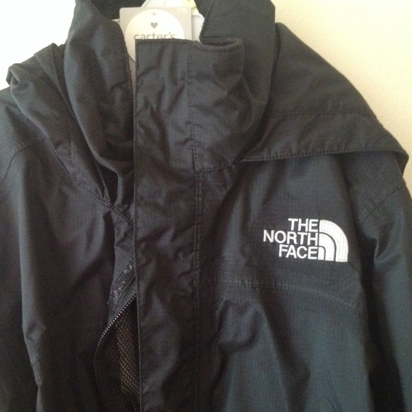A black youth North Face