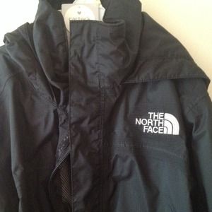 A black youth North Face
