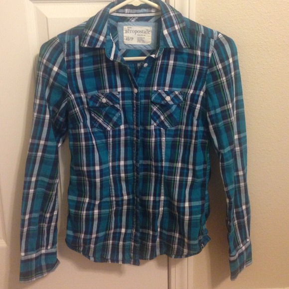 Plaid long sleeve shirt