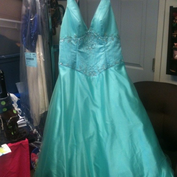Size 22 light blue formal gown