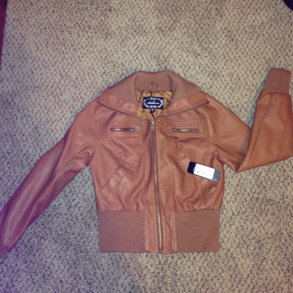 Faux leather jacket