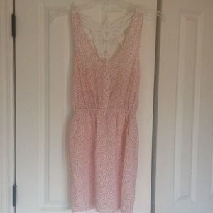 Floral sundress with crochet back detail