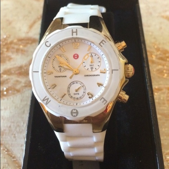 Michele Tahitian White/Gold And White/Silver Jelly