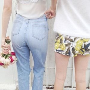 Topshop Moto Blue Mom Jeans