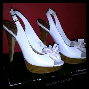 White & Tan Heels