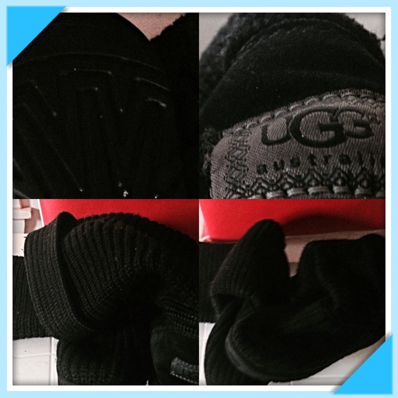 UGG knit cardy knit black boot