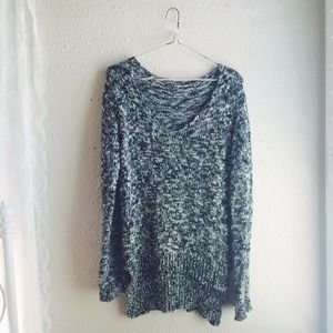 Brandy Melville Heathered b&w Sweater