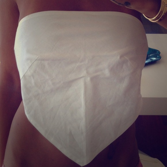 White Bandana Top
