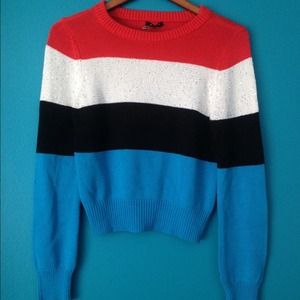 🚫SOLD🚫 I 'Heart' Ronson Sequin Striped Cropped