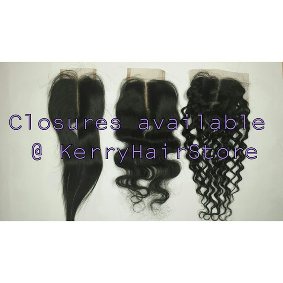 Virgin Hair Closures with bleached knots
