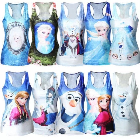 ❄️⛄️ Elsa, Anna, Olaf Frozen tank tops ⛄️❄️