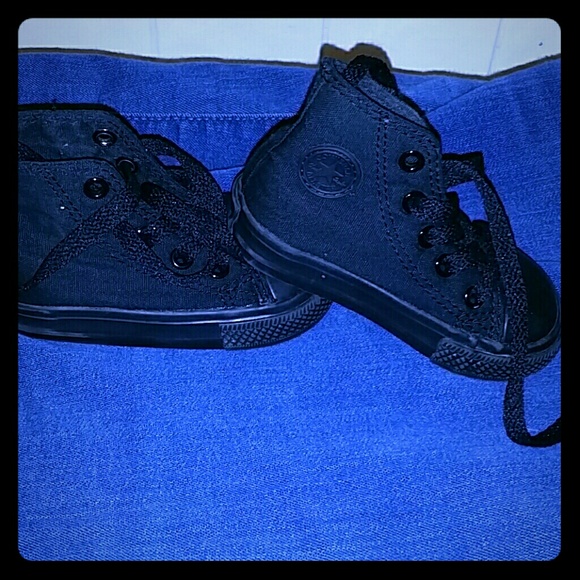 Black on black converse