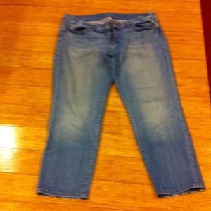 Loft kinda distress but not totally it's capris