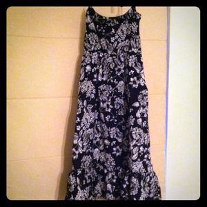 Black & white flower sundress