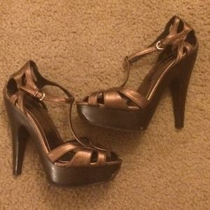 **REDUCED** Bronze Heels
