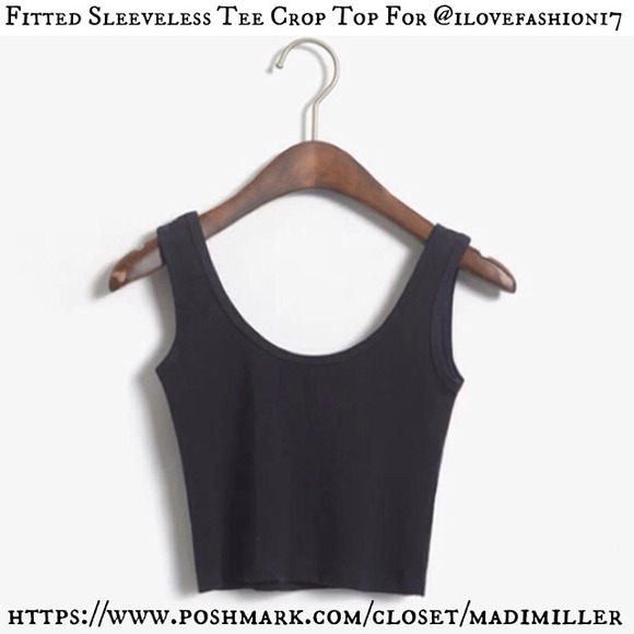 Fitted Sleeveless Crop Top For @ilovefashion17