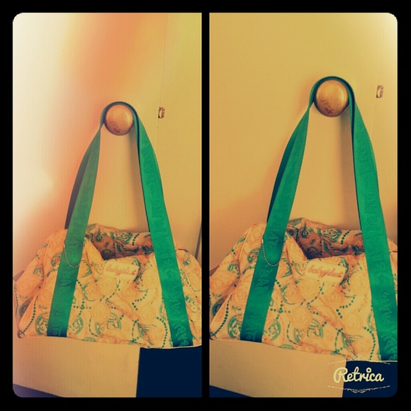 Baby Phat turquoise blue white and yellow chic