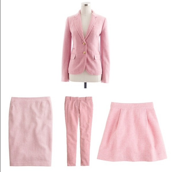 ⛔️SOLD EBAY ROMANCE PINK WOOL HERRINGBONE SUIT - Picture 2 of 4