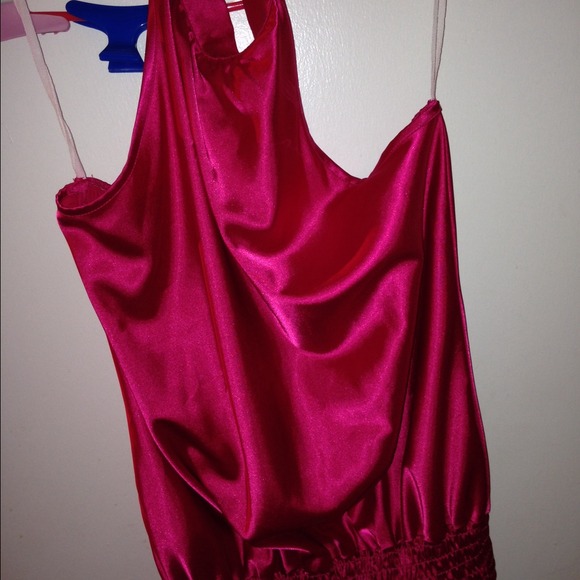 Torrid pink satin like halter