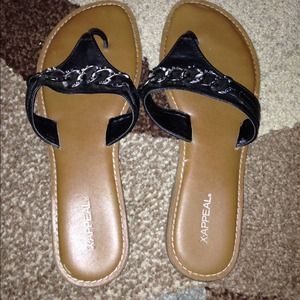 Black sandals from JC Penny
