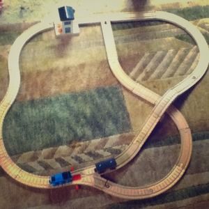 Wood tracks from Thomas n friends rumblin bridge