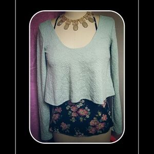 Kimchi Blue long sleeve crop sweater