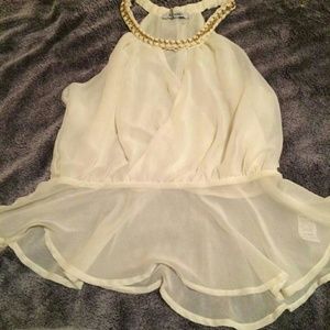 Perfect V neck / Chain fancy top