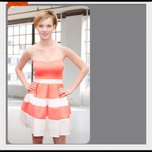 Strapless Colorblock Dress