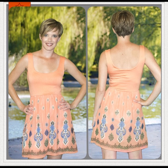 Peach Tank Dress