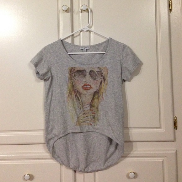 Size XS graphic top / Cotton On / Heather Grey - Picture 1 of 2