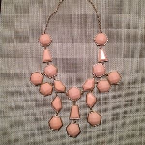 Pink statement necklace