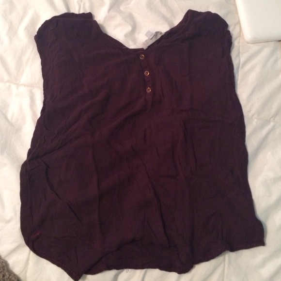 Dark purple urban outfitters short sleeve