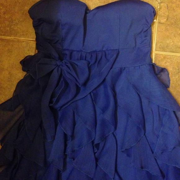 ROYAL BLUE DRESS - Picture 3 of 4