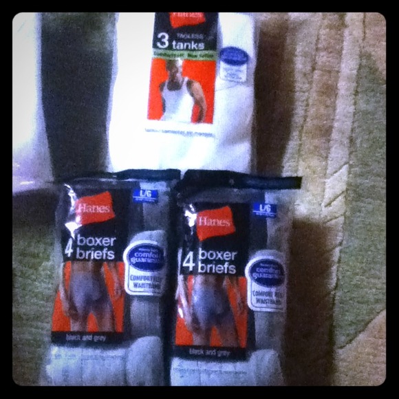 3 packets of 3 tanks each (Hanes, fitness Quality)