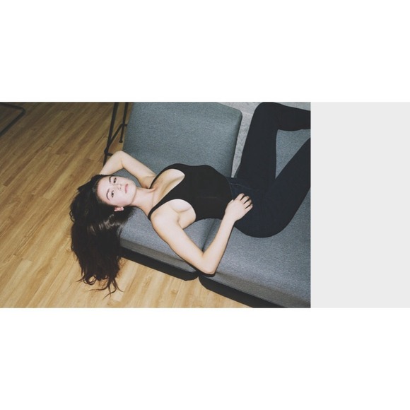 ✖️SOLD-eBay✖️ American apparel black tank bodysuit