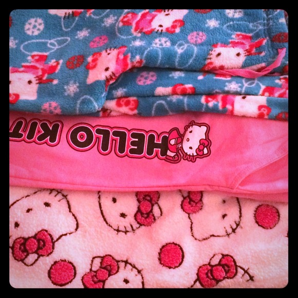 3 Pairs of Hello Kitty Pajama Pants