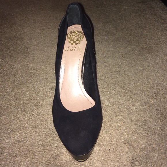 Vince Camuto suede studded pumps!