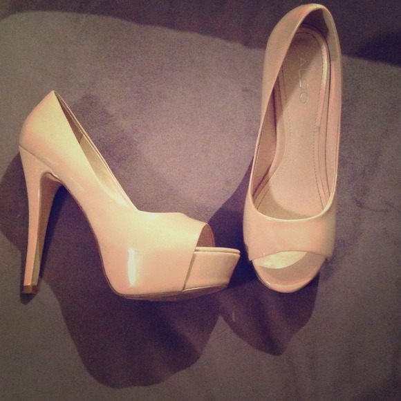 ALDO Nude platform heels