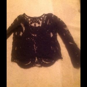 Blk lace top