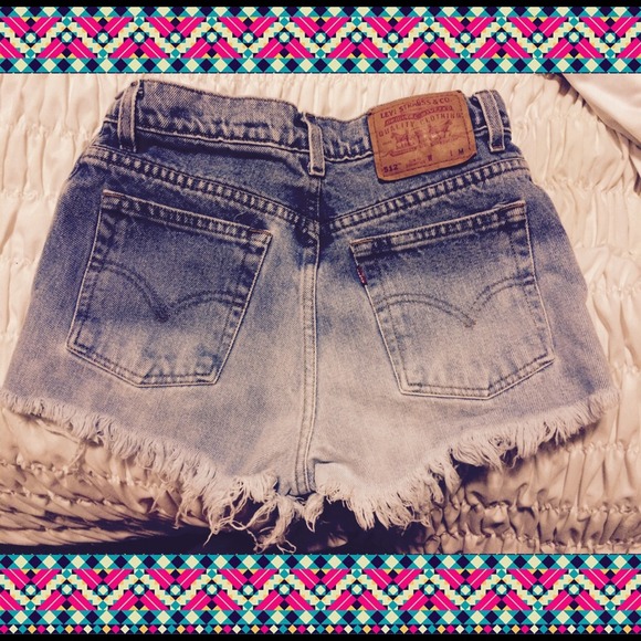 Ombré high waisted Levi shorts - Picture 4 of 4