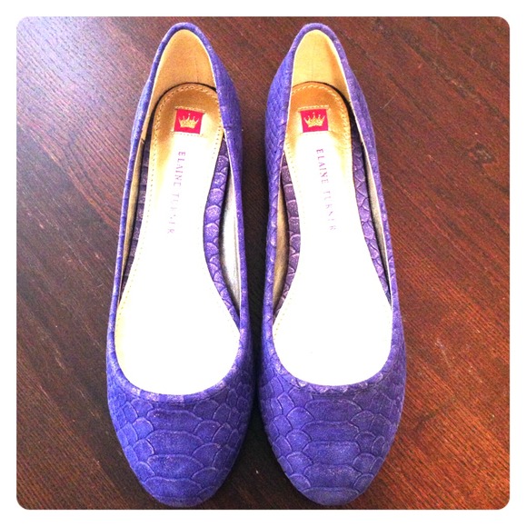 Elaine Turner Purple Ballet Flats
