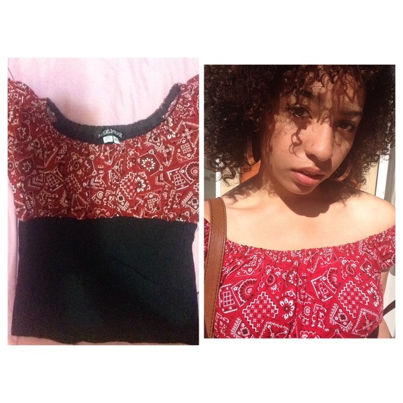 Red Bandanna top.