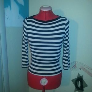 Cache' striped stretch knit