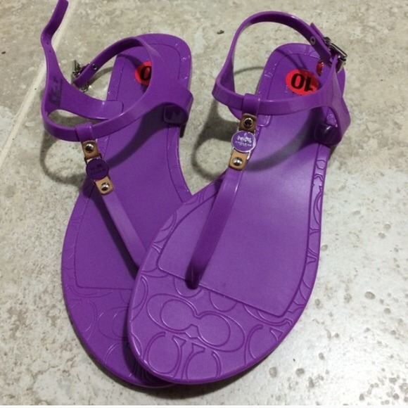Coach jelly sandals