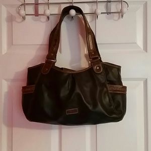 Brown leather purse