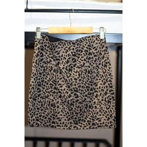 Leopard print skirt