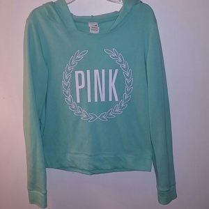 Teal Colored Hooded Sweatshirt