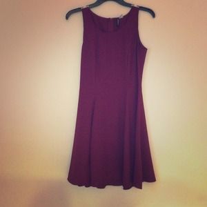 maroon dress