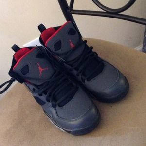 Red and Black Jordan Sneakers