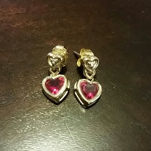 Ruby earrings